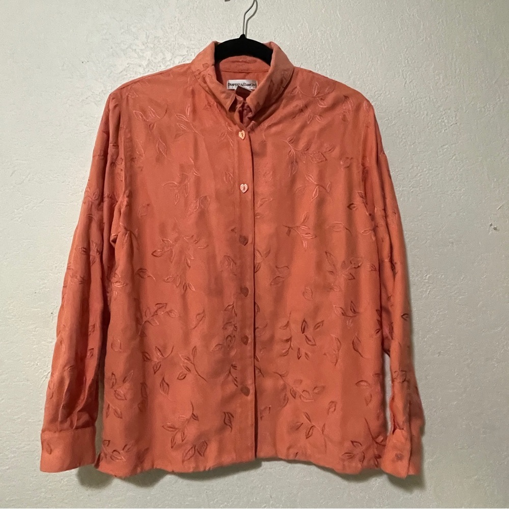 Draper’s & Damon’s orange blouse Sz 8
